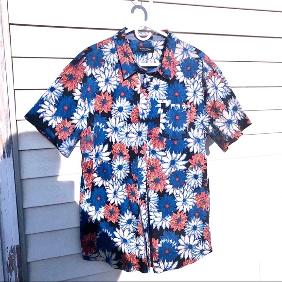 Men’s Short Sleeved Printed Floral shirt - Picture 2 of 3